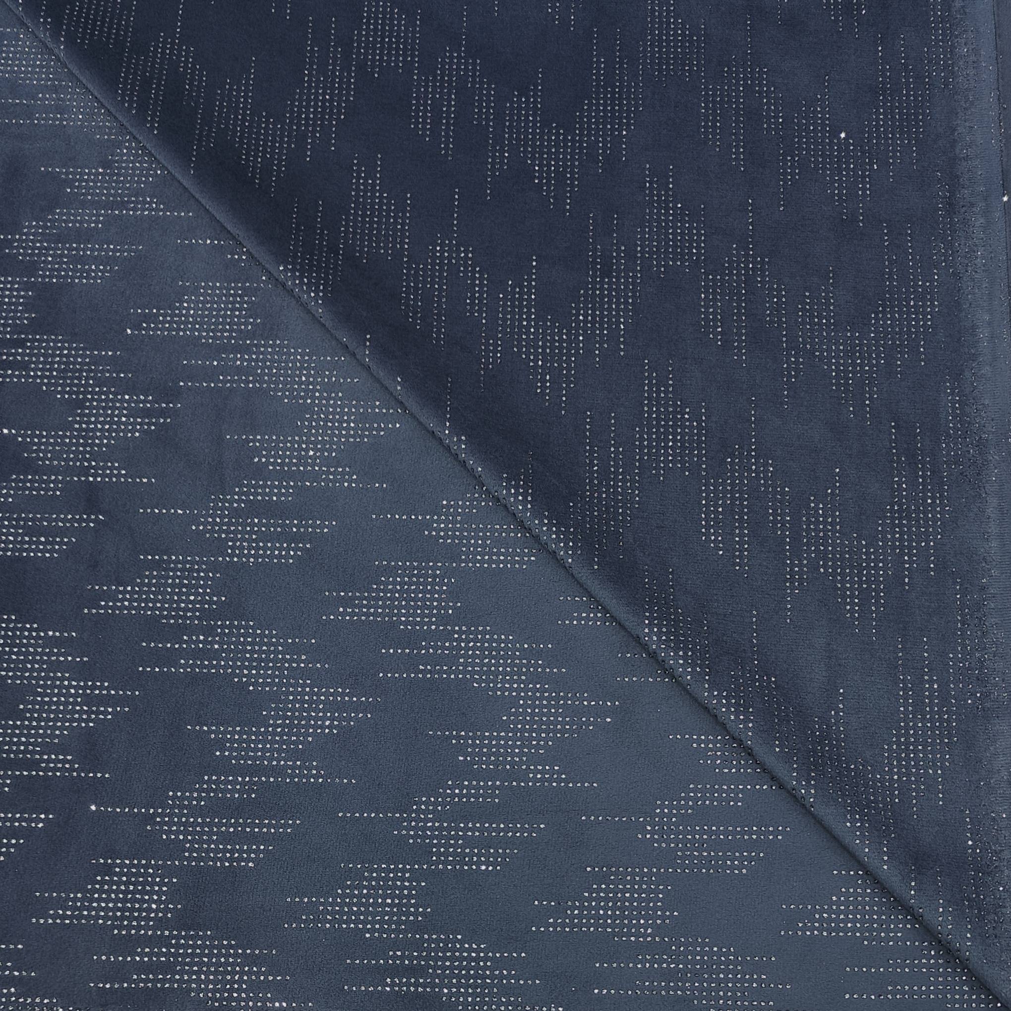Achkan Fabric ManTire Velvet Fabric With Embroidery Work Colour Air Force Blue